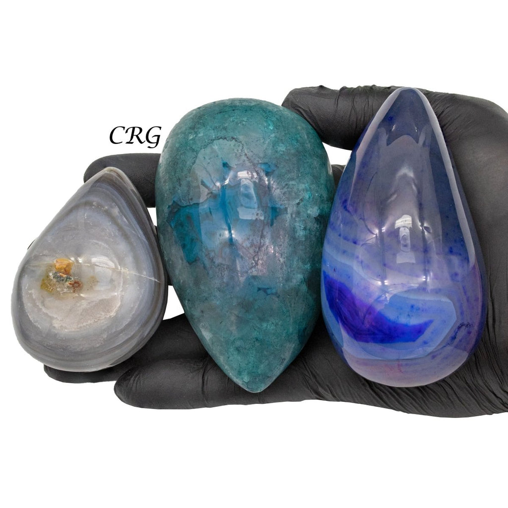 Agate Droplets Mixed Colors (2 Kilograms) Size 3 to 6 Inches Bulk Wholesale Lot Crystal Gemstone Minerals