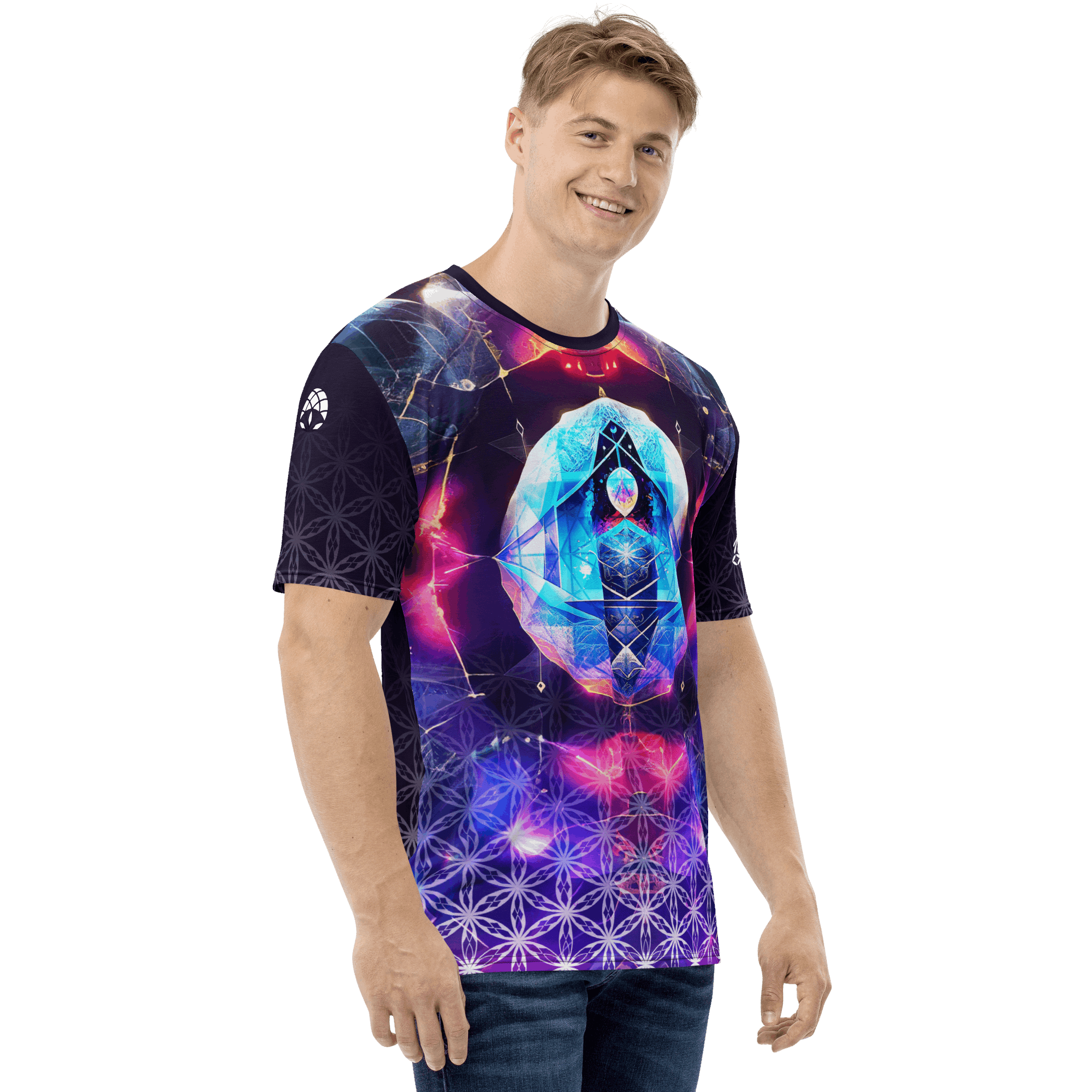 Reflective Awareness |Men’s Sacred Geometry Tee
