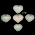 Amazonite Pale Puffy Heart (5 Pieces) Size 1 to 2 Inches Crystal Gemstone Shape