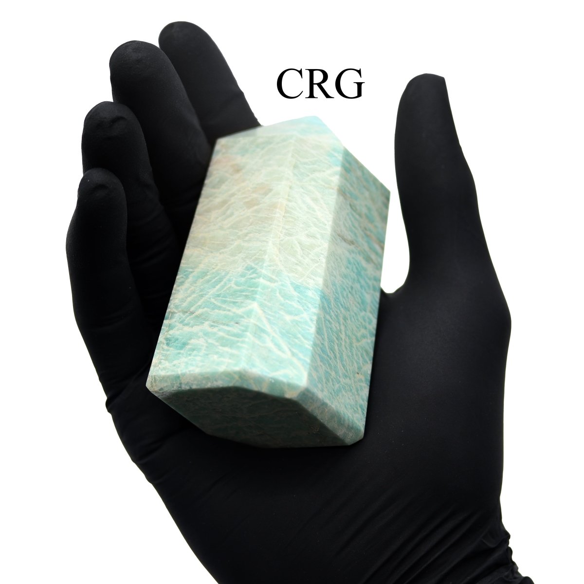 Amazonite Point (3-5 Inches) (1 Pc) Large 6-Sided Faceted Crystal Tower Point