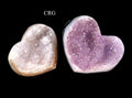 Amethyst Druzy Heart with Polished Edges - 2 Kilos