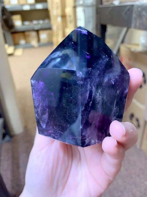 Amethyst Extra Quality Fully Polished Tower (1 Piece) Size 751 to 900 Grams Crystal Gemstone Point