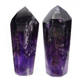 Amethyst Fully Polished Tower (500 to 750 Grams) Size 6 to 7 Inches Large Extra Quality Polished Standing Crystal Tower Points