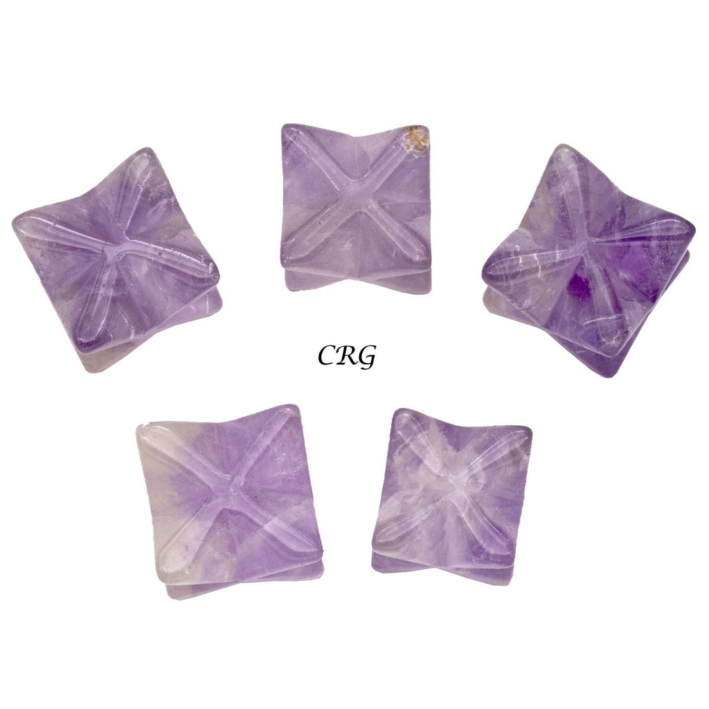Amethyst Mini Merkabas 18mm (5 Pieces)