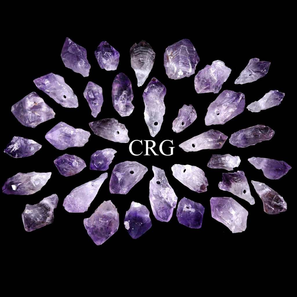 Amethyst Point with Drilled Hole Pendant (1 To 1.75 Inches)