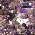 Amethyst Rough Semi Polished (8 Ounces) Size 0.75 to 1.5 Inches Bulk Wholesale Lot Crystals