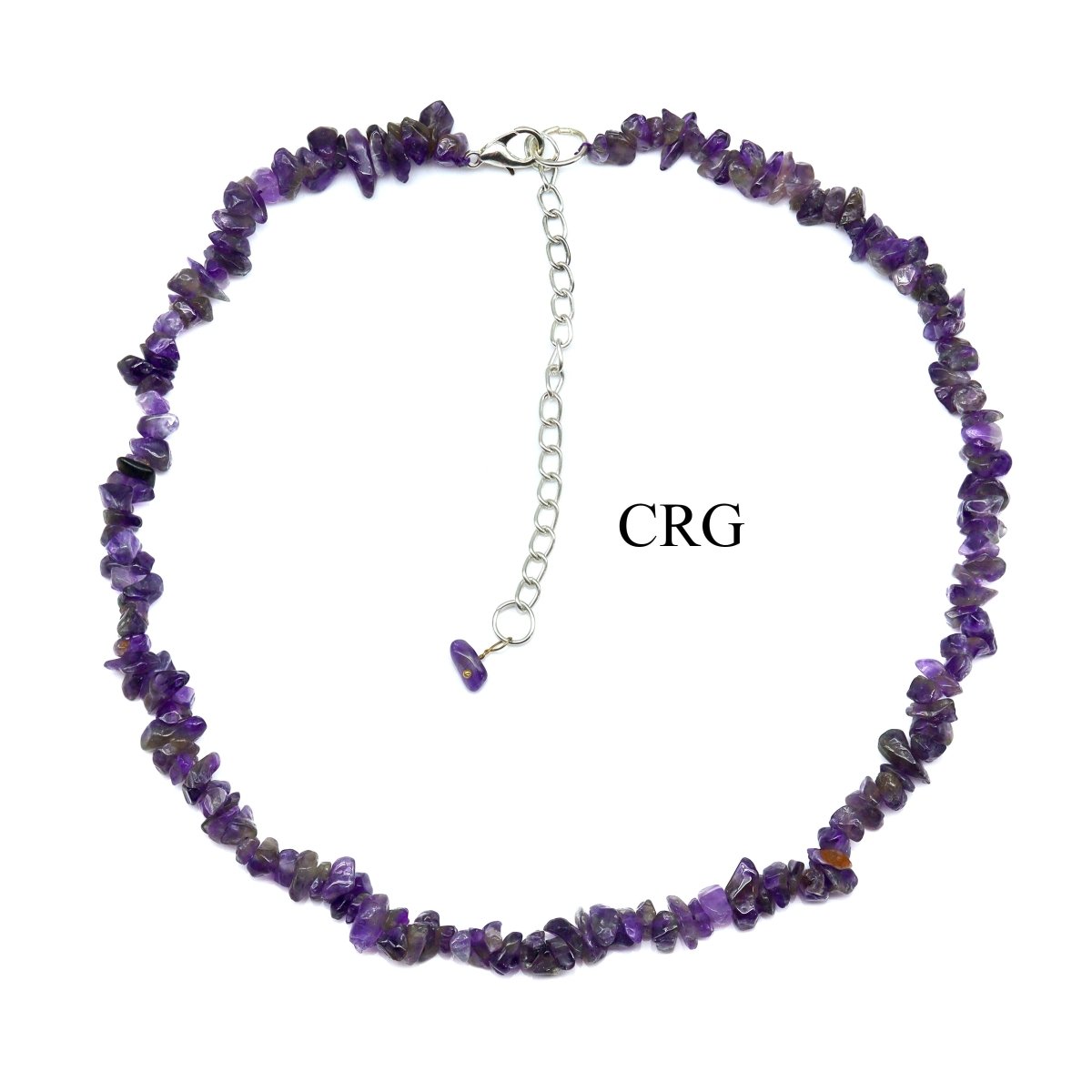 Amethyst Strand Chip Choker Necklace (16 Inches) (4 Pieces) (INJD)