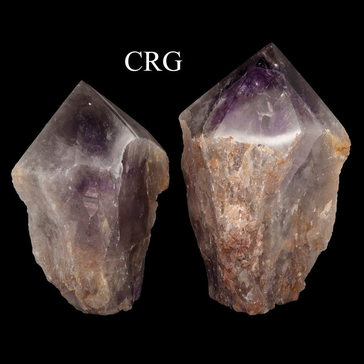 Amethyst Top Polished Point Lamp with Cord and Bulb (1 Piece)