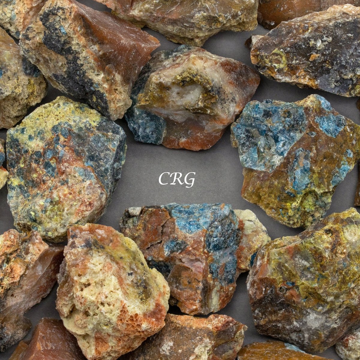 Apatite on Matrix Rough Pieces (Size 1 to 2 Inches) Wholesale Raw Crystals Minerals Gemstones