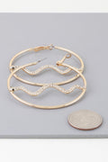 Bejeweled Snake Hoop Earrings