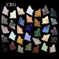 Assorted Gemstone Fairies (5 Pieces) Size 4 cm Mixed Crystal Fairy Carvings