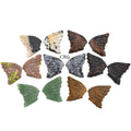 Assorted Gemstone Wing Pairs Carving 5 cm (8 Pieces)