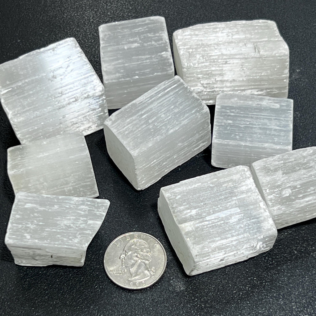 Selenite Satin Spar Crystal Rough Raw Stones (By The Piece or Pound)