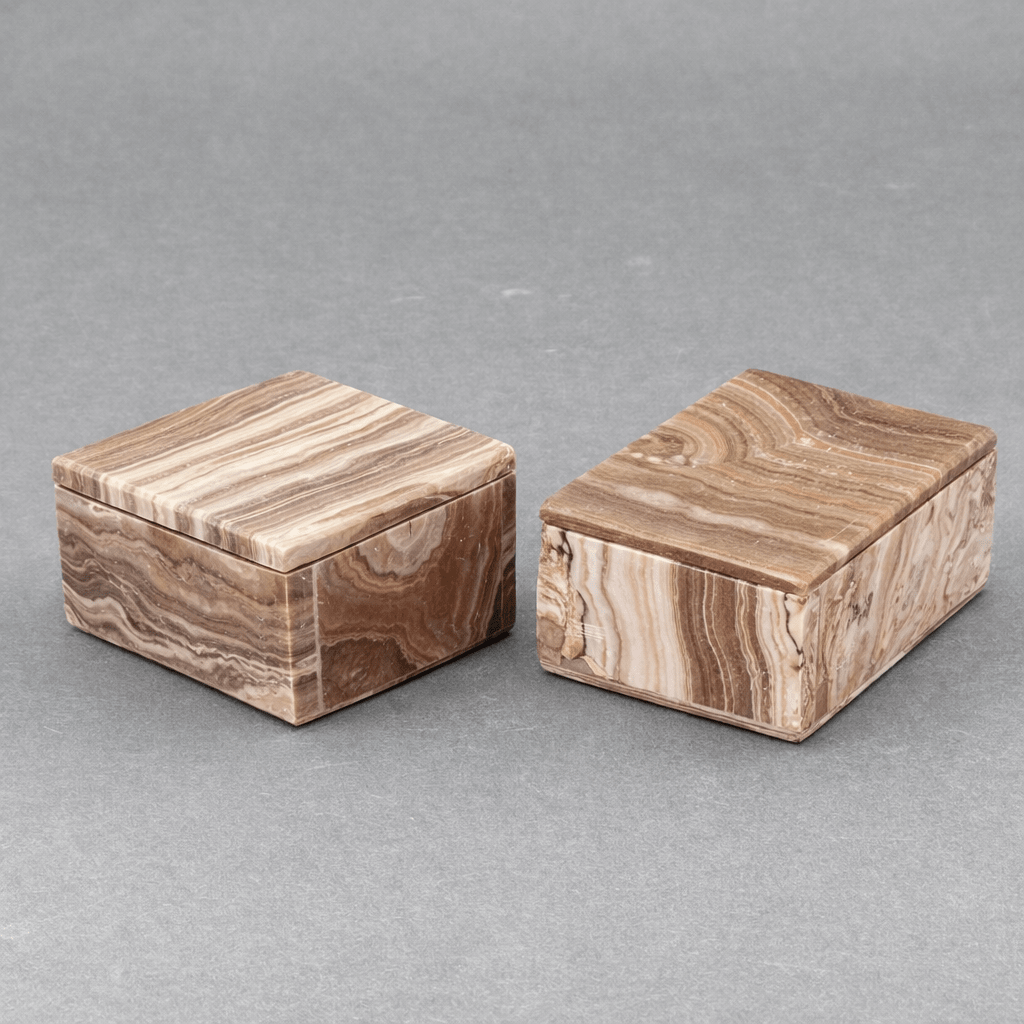 Banded Onyx Jewelry Rectangle Box (1 Piece) (4 by 3 Inches)