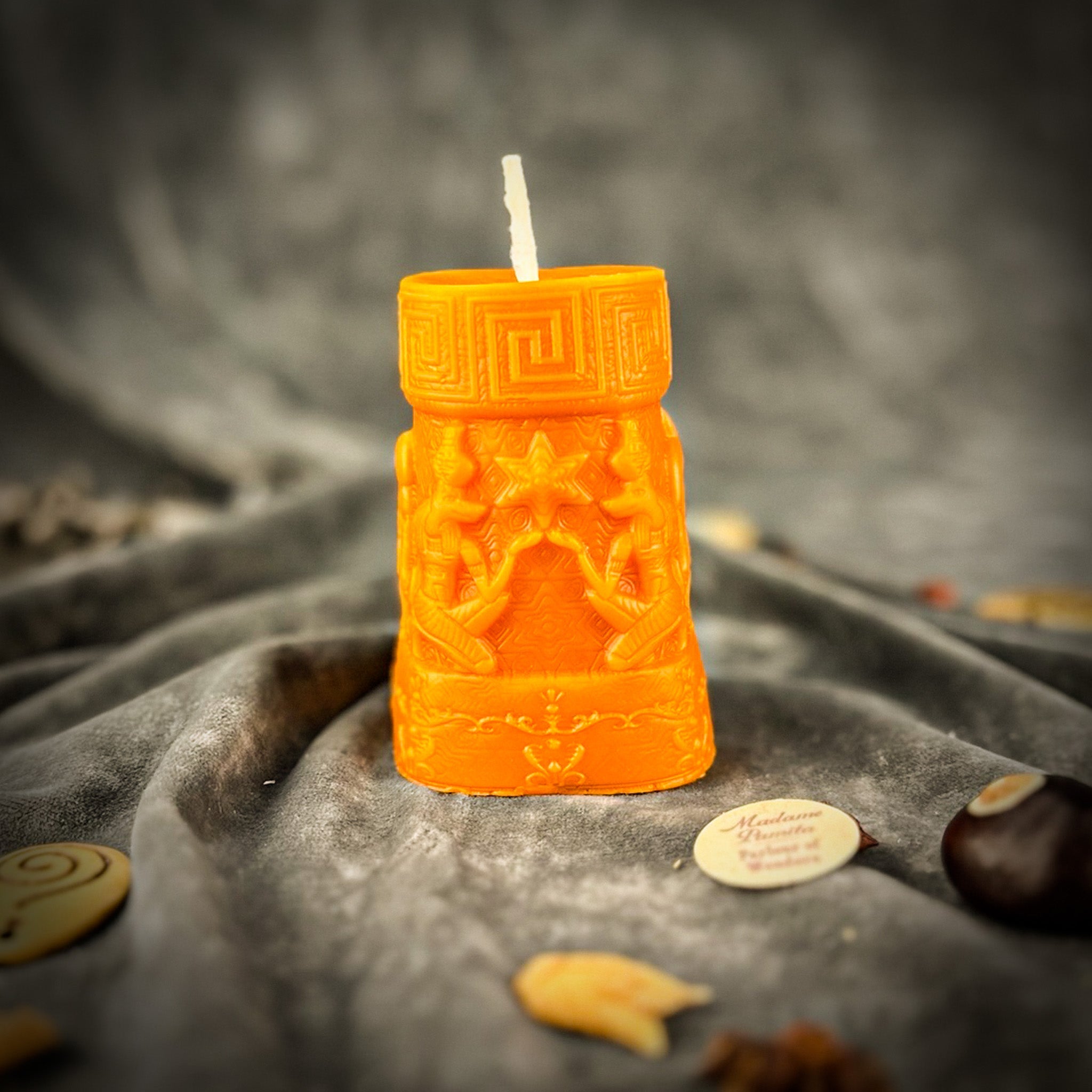 Anubis and Horus Egyptian Pillar Candle Spell Kit - Protection & Divine Guidance