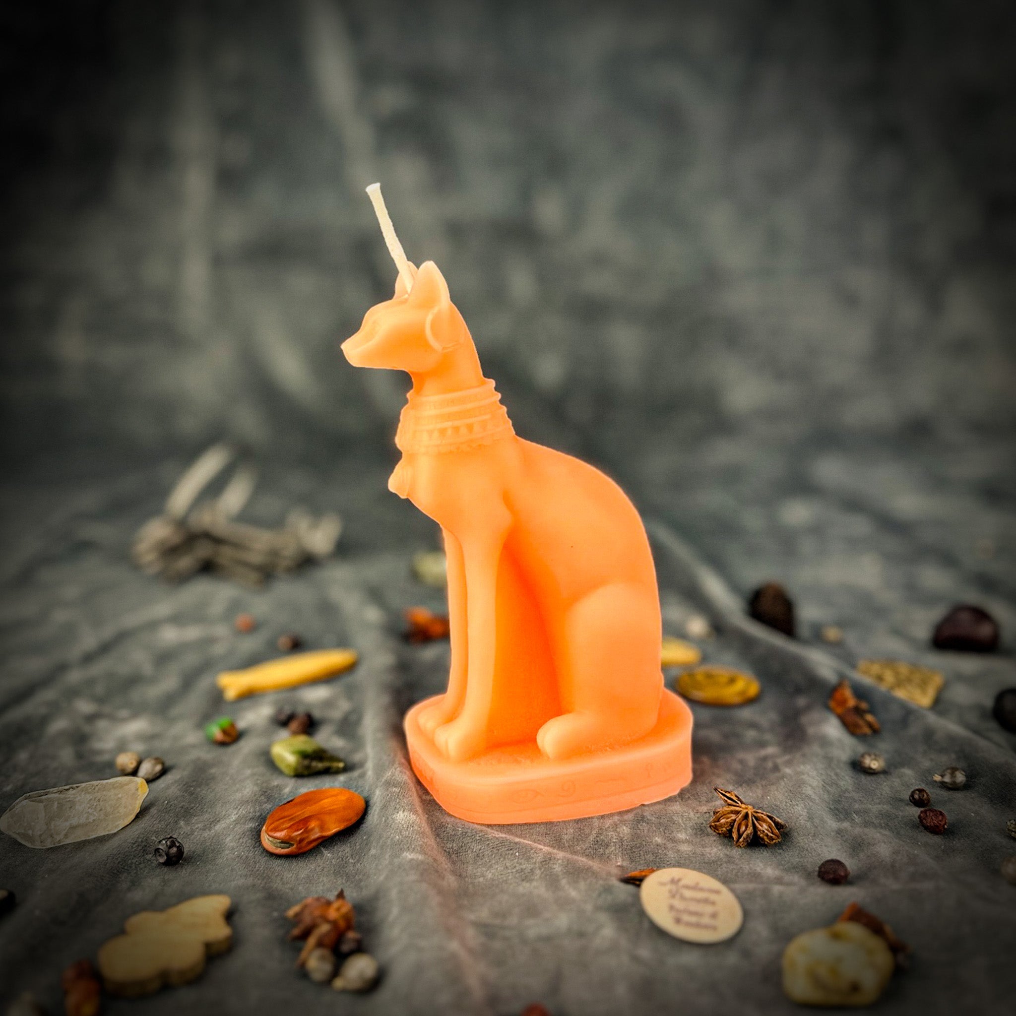 Bast Candle Spell Kit - Egyptian Goddess Protection & Fertility Magic