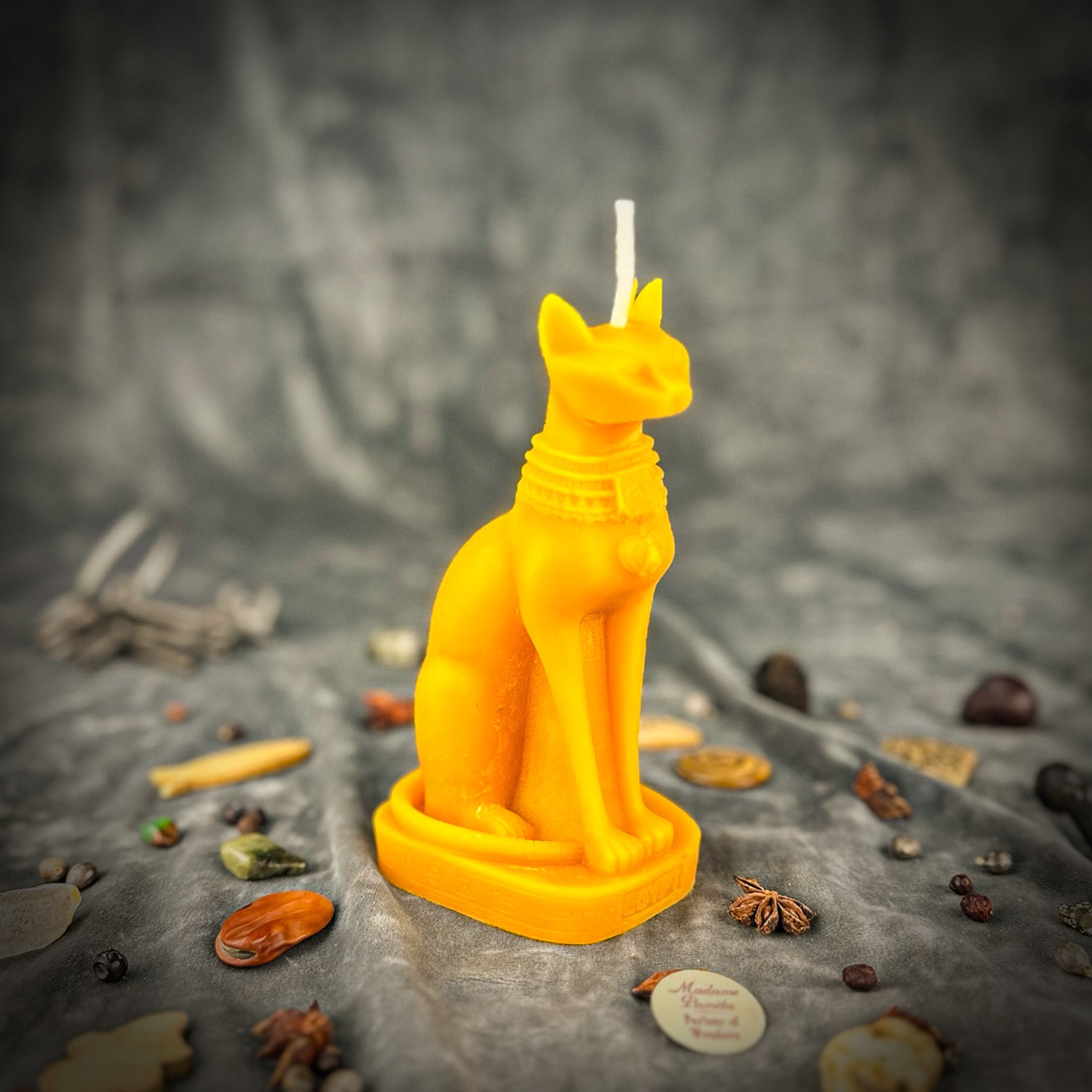 Bast Candle Spell Kit - Egyptian Goddess Protection & Fertility Magic