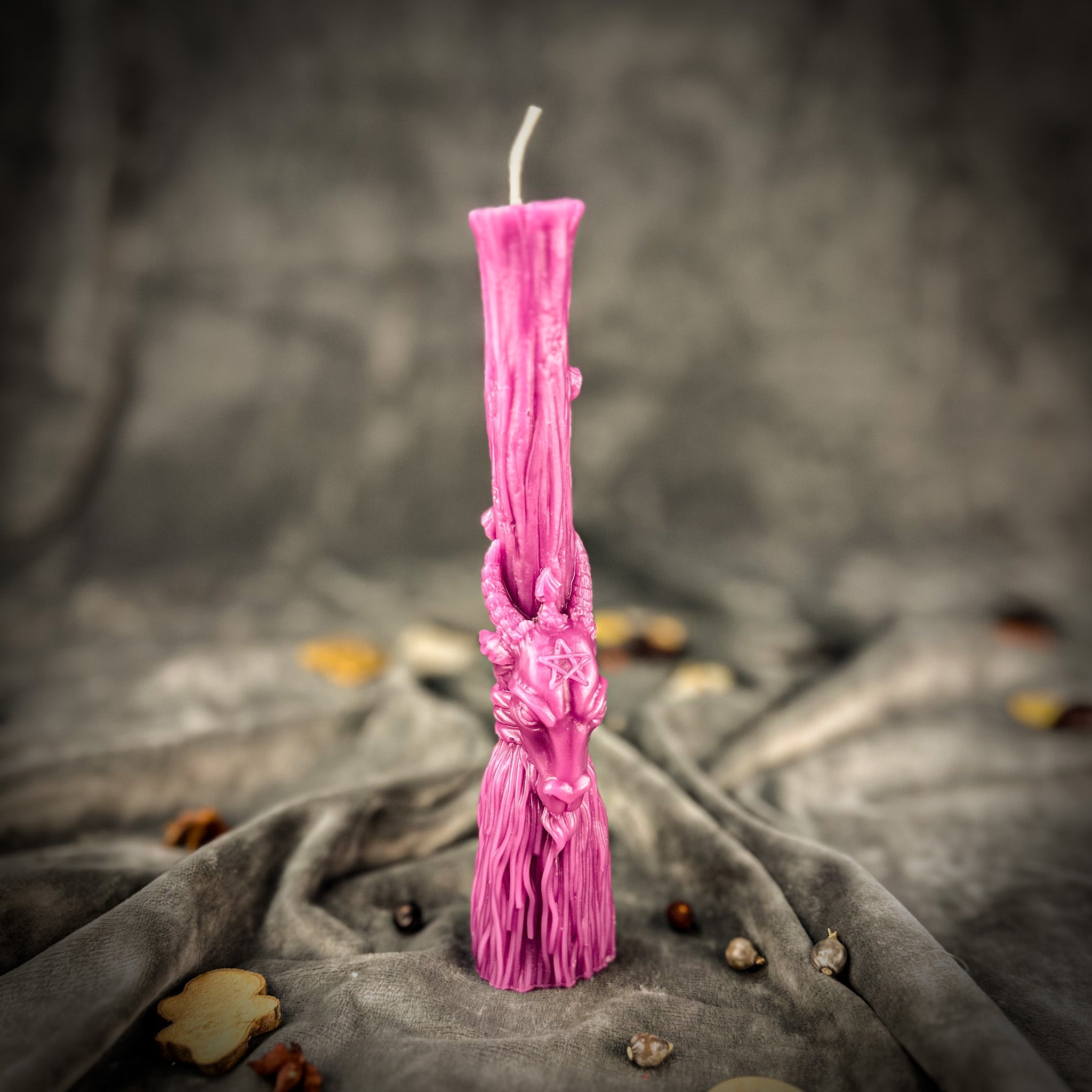 Sacred Goat Broom Candle Spell Kit - Banishing and Protection