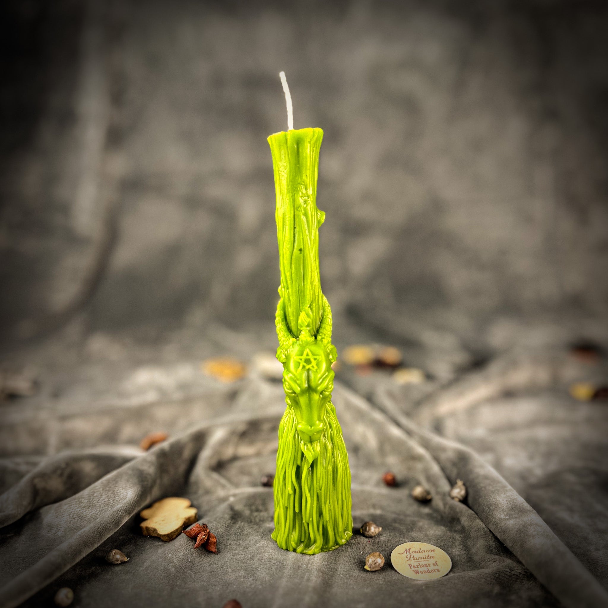 Sacred Goat Broom Candle Spell Kit - Banishing and Protection