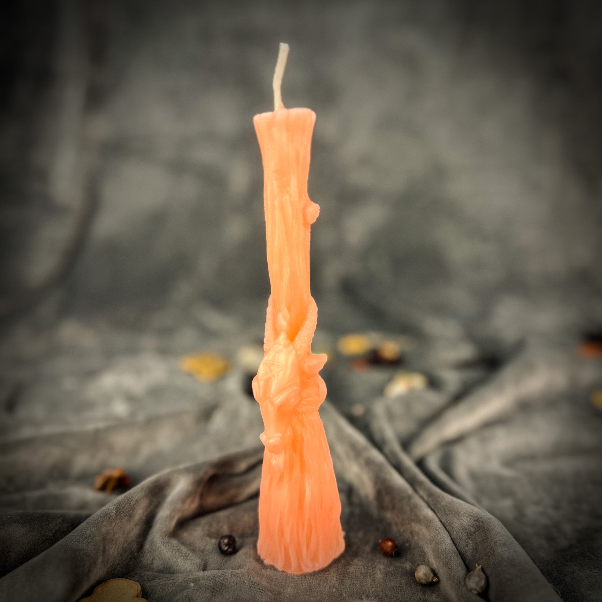 Sacred Goat Broom Candle Spell Kit - Banishing and Protection