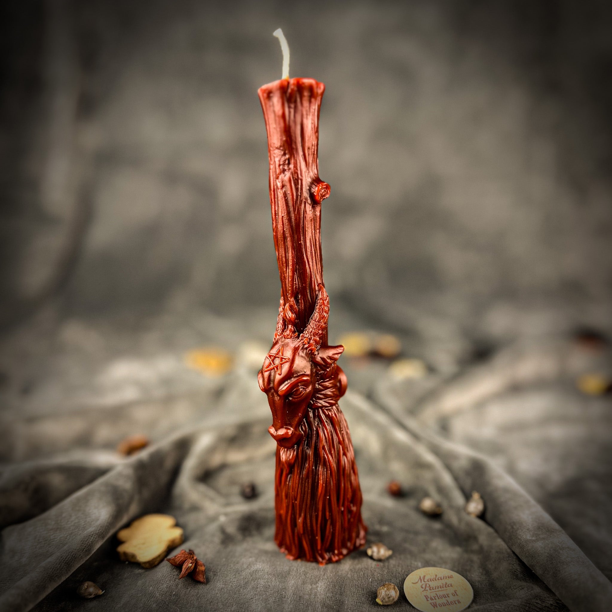 Sacred Goat Broom Candle Spell Kit - Banishing and Protection