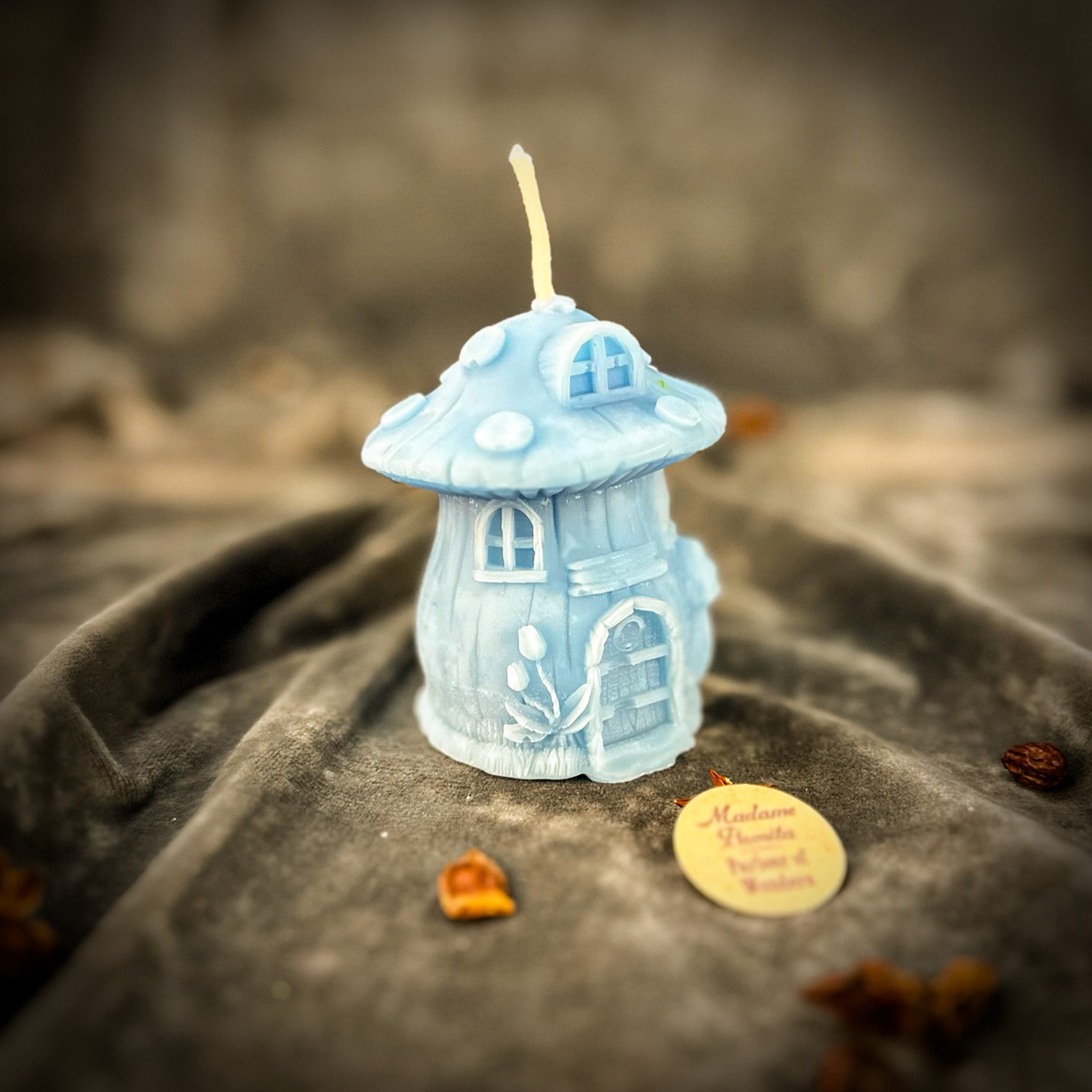 Cleansing Mushroom Fairy Hut Candle Spell Kit - Purification & Renewal Magic