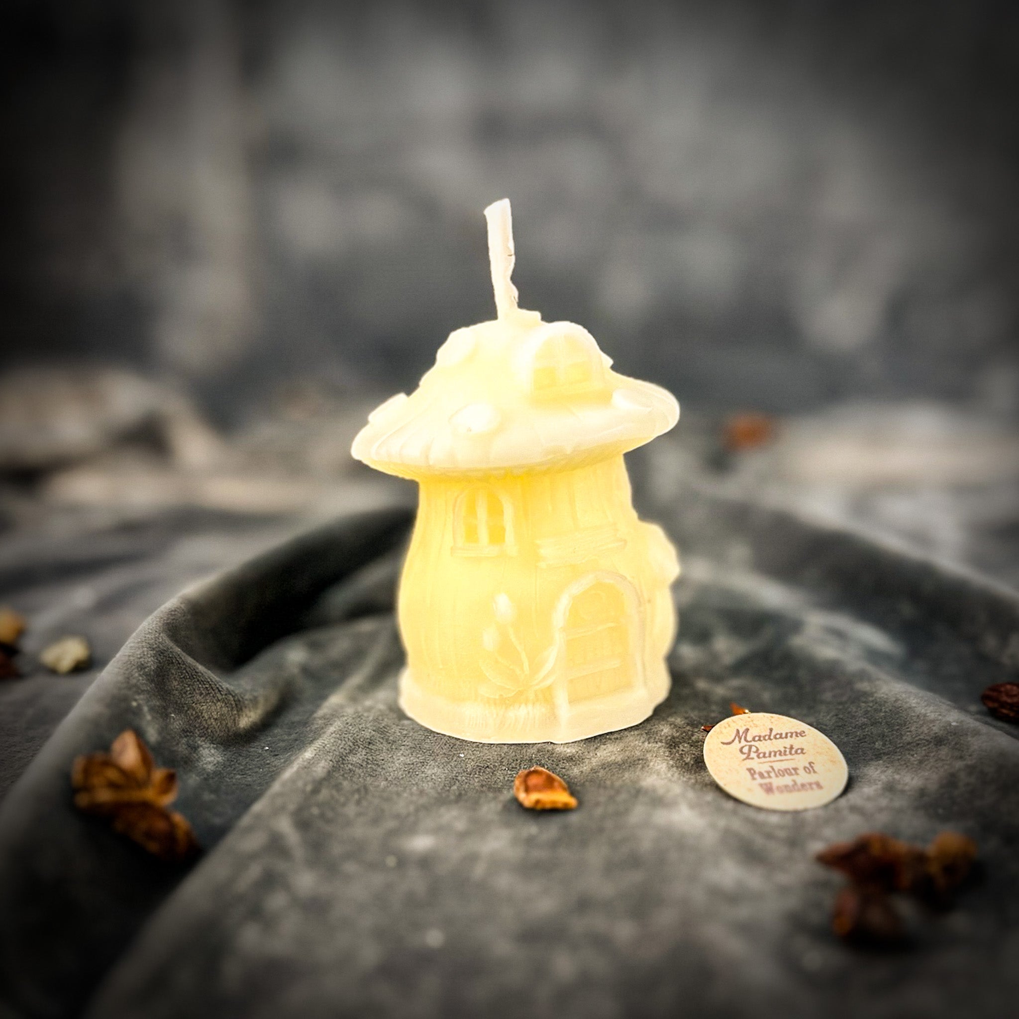 Cleansing Mushroom Fairy Hut Candle Spell Kit - Purification & Renewal Magic
