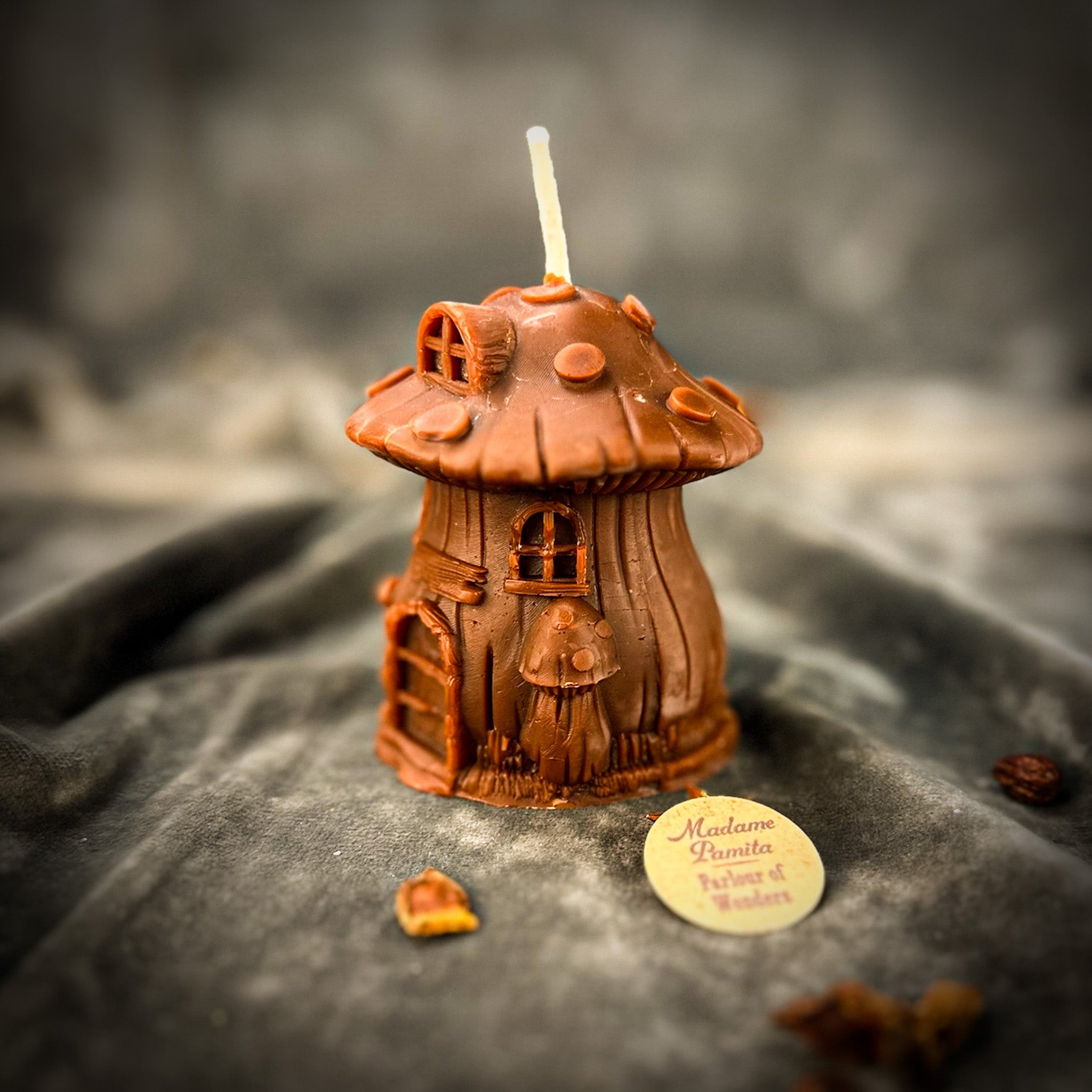 Cleansing Mushroom Fairy Hut Candle Spell Kit - Purification & Renewal Magic