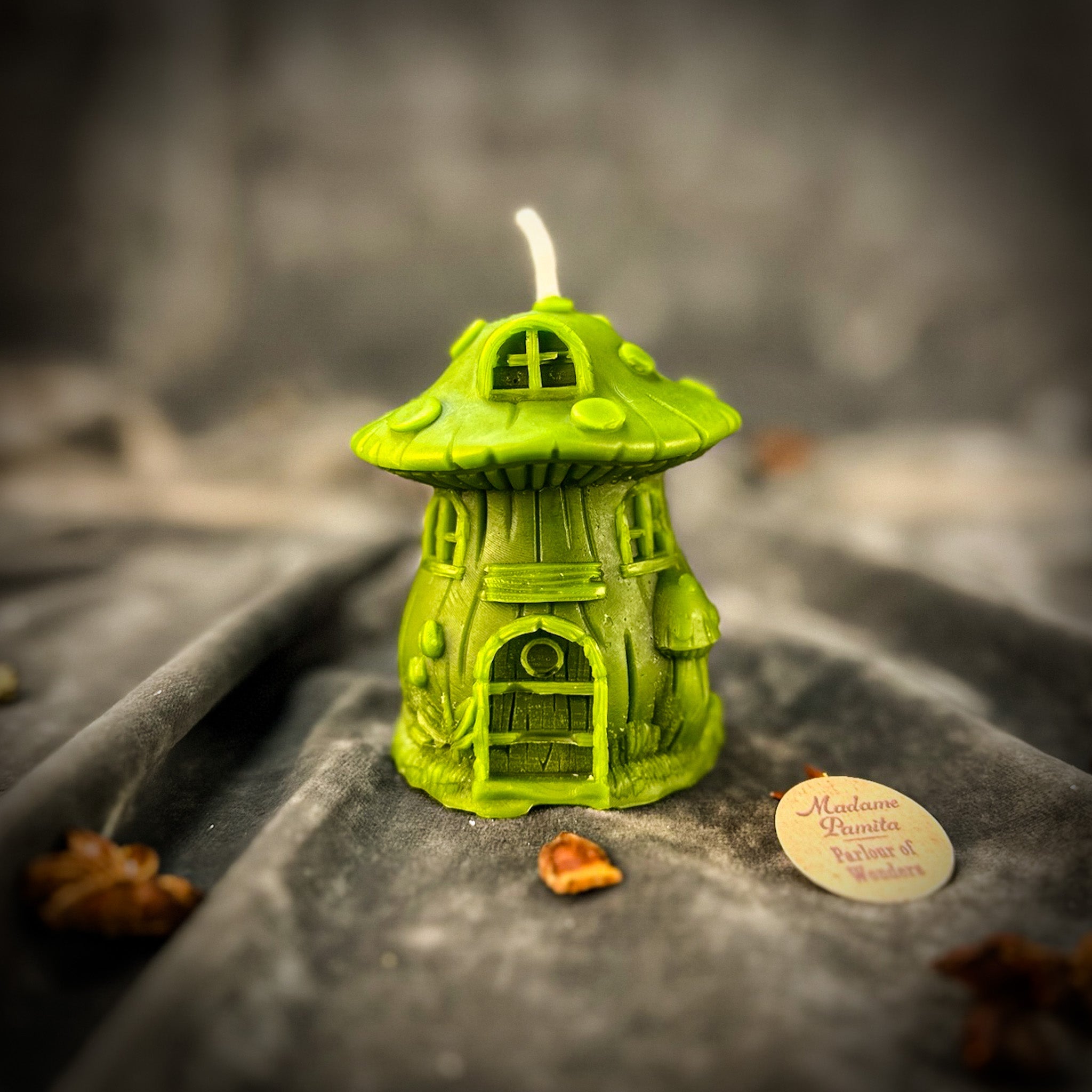 Cleansing Mushroom Fairy Hut Candle Spell Kit - Purification & Renewal Magic