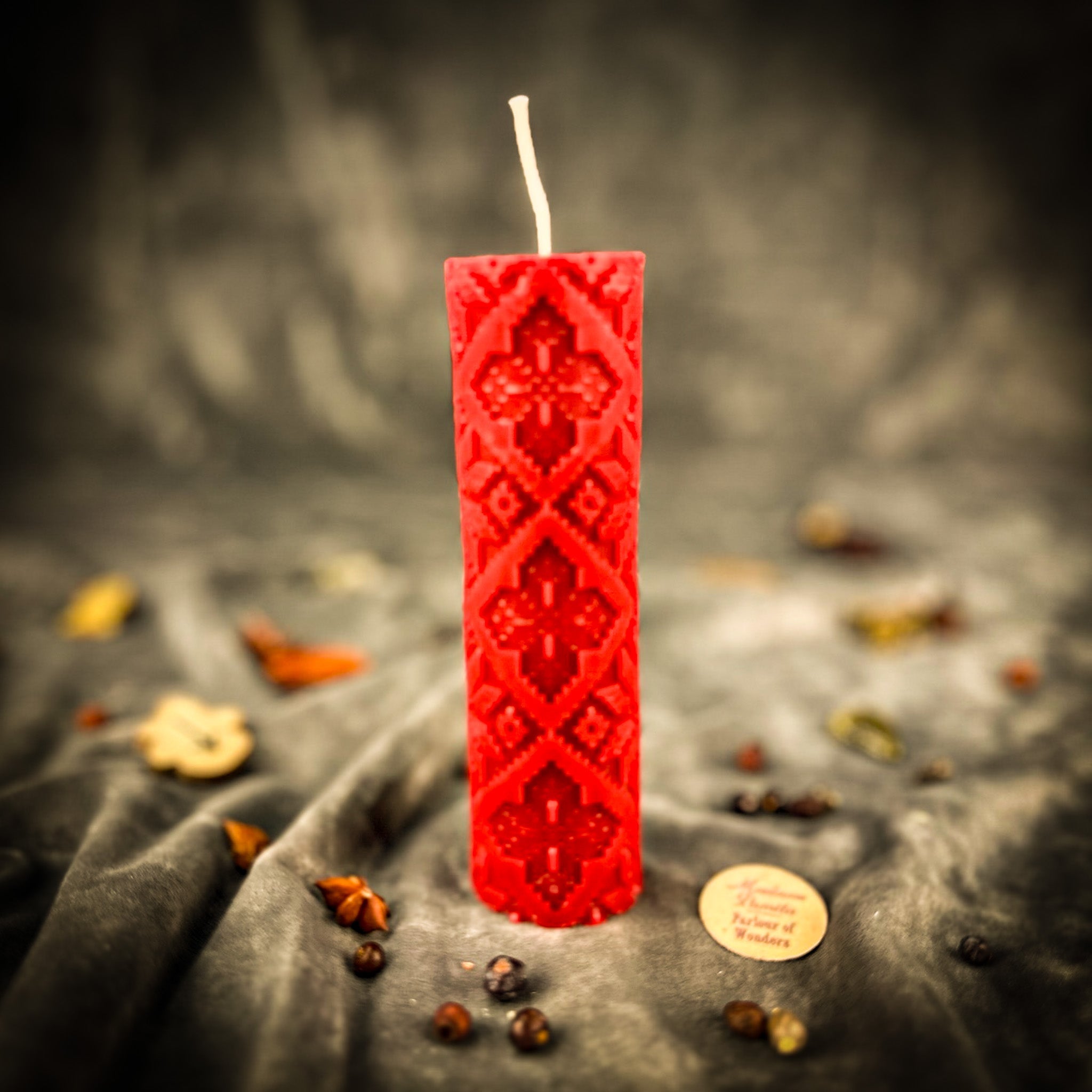 Khrest Cross of Protection and Plenty Pillar Candle Spell Kit - Sacred Balance & Abundance Magic