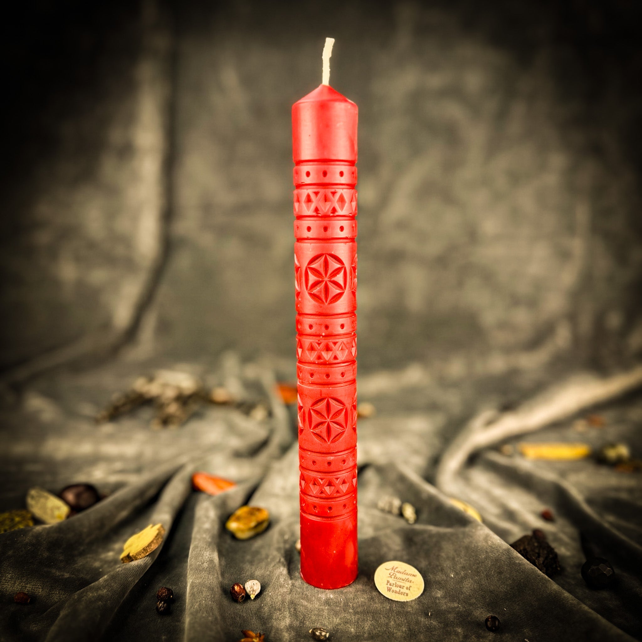 Rozetka Six Petal Rosette Candle Spell Kit - Protection & Harmony