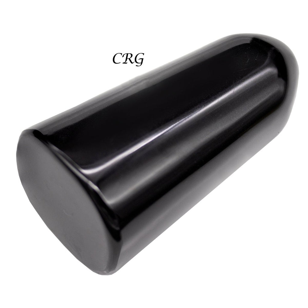 Black Agate Freeform Boulder Large (3-5 in) Polished Gemstone Sculpture (1 pc)