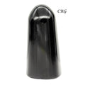 Black Agate Freeform Boulder Large (3-5 in) Polished Gemstone Sculpture (1 pc)