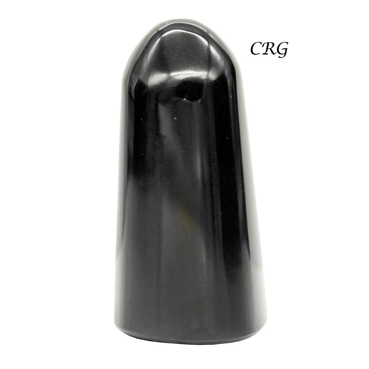 Black Agate Freeform Boulder Large (3-5 in) Polished Gemstone Sculpture (1 pc)