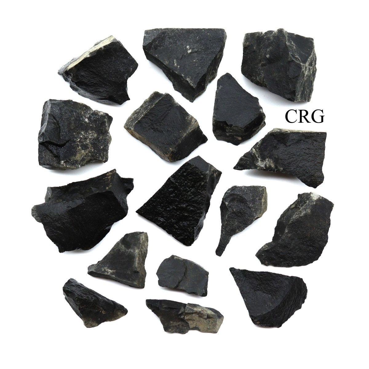 Black Basalt Rough Pieces (Size 1.5 to 2.5 Inches) Crystals Minerals Gemstones