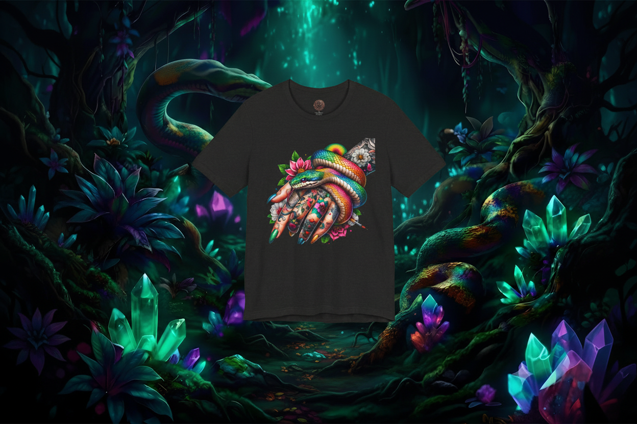 Black Constrictor Tee - Enchanted Forest