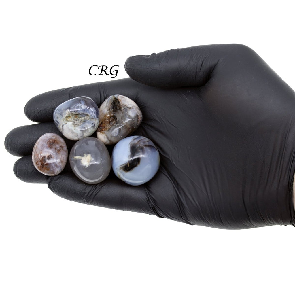 Black Flower Agate Tumble 1 Kilo