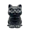 Black Obsidian Cat Carving (4 inches)