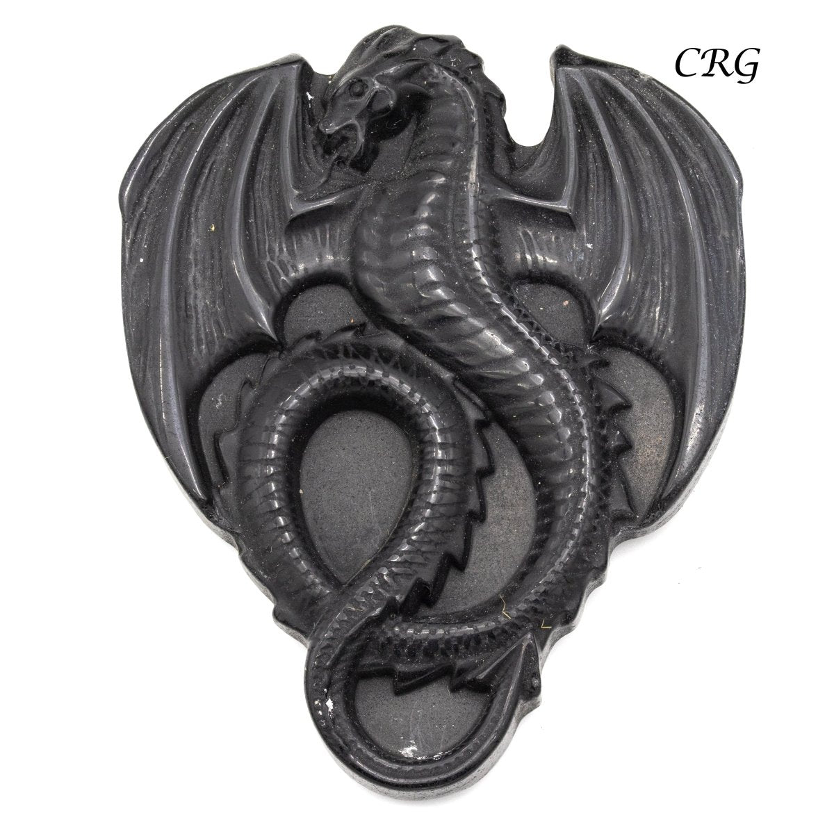 Black Obsidian Dragon Carving