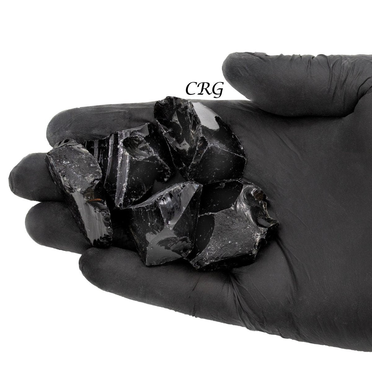 Black Obsidian Rough (Size 1 to 2 Inches) Wholesale Raw Crystals Minerals Gemstones