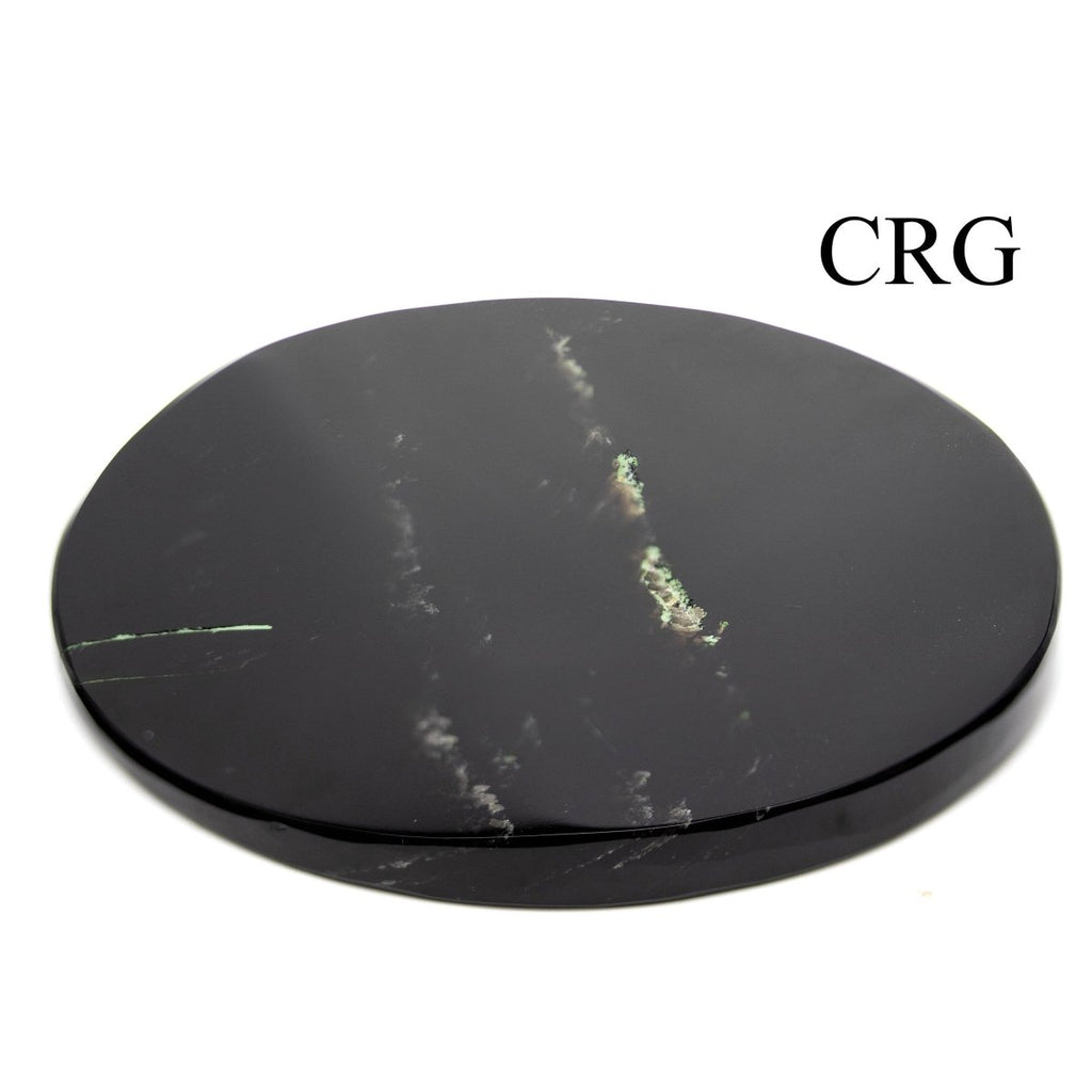 Black Obsidian Round Coasters (2 Pieces) (3-5 inches)