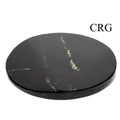 Black Obsidian Round Coasters (2 Pieces) (3-5 inches)