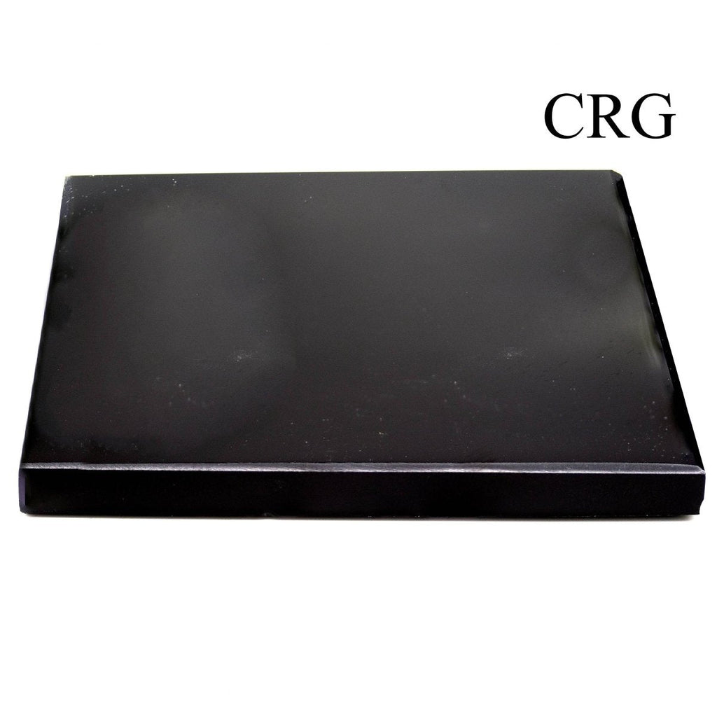Black Obsidian Square Coasters (2 Pieces) 3"-5" AVG*