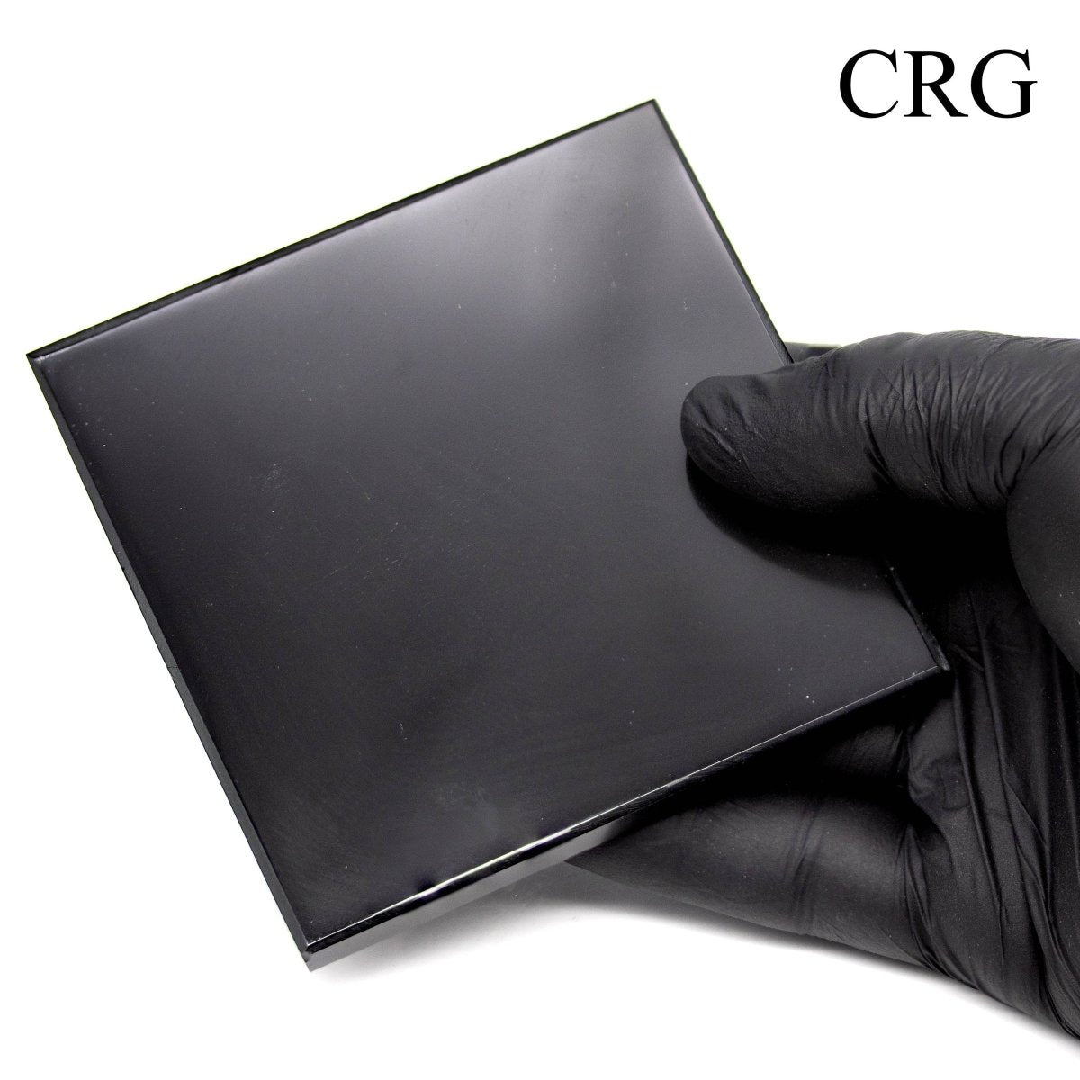 Black Obsidian Square Coasters (2 Pieces) 3"-5" AVG*