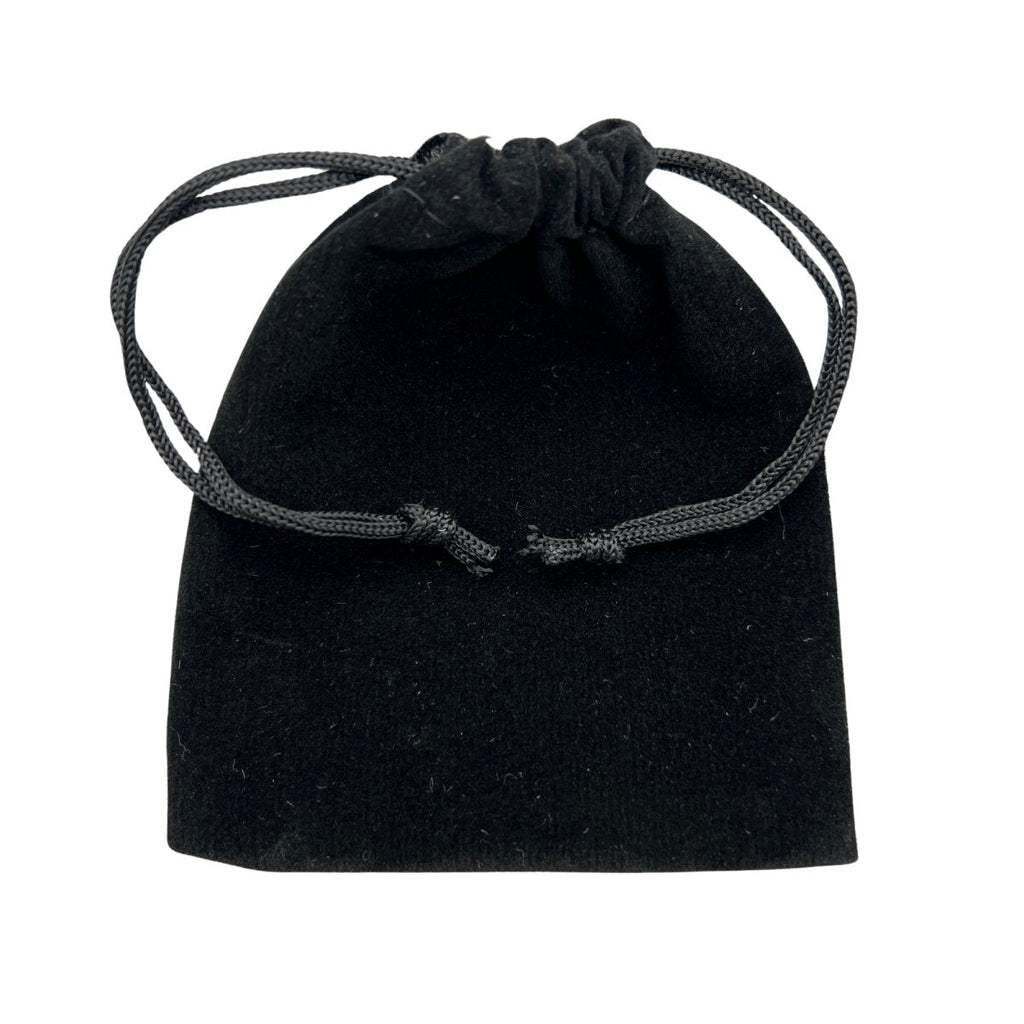 Black Plush Velvet Pouch 3 by 4 inch (1 Piece)