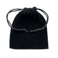 Black Plush Velvet Pouch 3 by 4 inch (1 Piece)