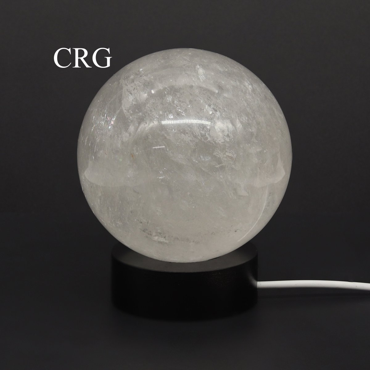 Black Round Wooden Color Changing Light Display Base with USB Port (1 Piece) Size 2.5 Inches Lamp