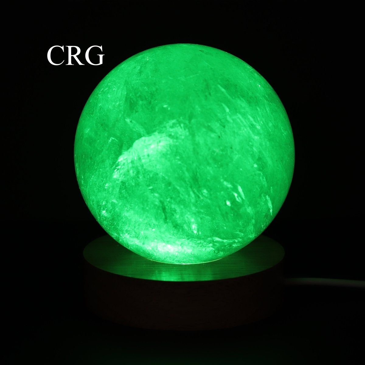 Black Round Wooden Color Changing Light Display Base with USB Port (1 Piece) Size 2.5 Inches Lamp