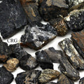 Black Tourmaline Rough Rock (Size 1 To 3 Inches)