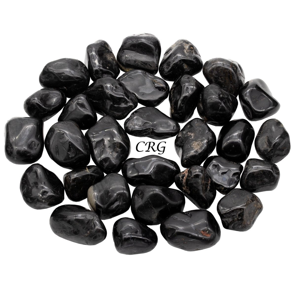 Black Tourmaline Tumbled (1 Pound) Size 1 to 2 Inches Bulk Wholesale Lot Crystal